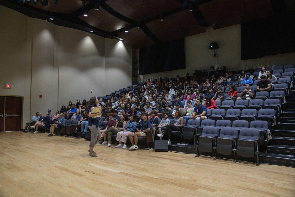 Gabos Family Recital Hall, where scholars and teachers gather